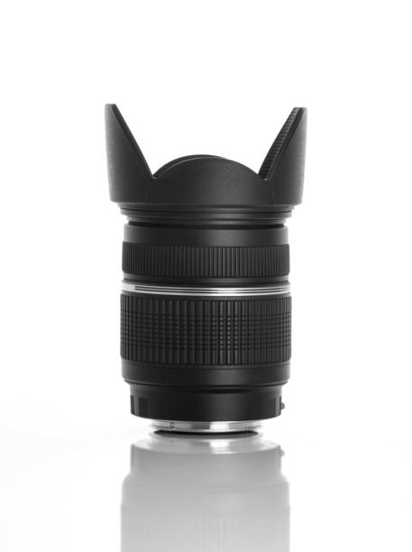 istock Zoom lens of a SLR camera on white background 862657840