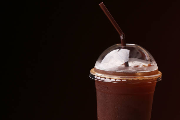 istock Ice americano , Black coffee and coffee beans 862664336