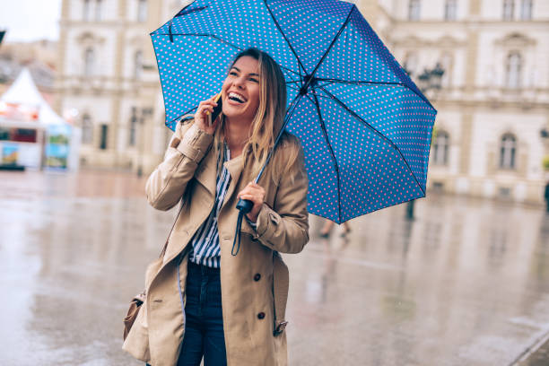 istock Thank goodness for my umbrella! 862679452