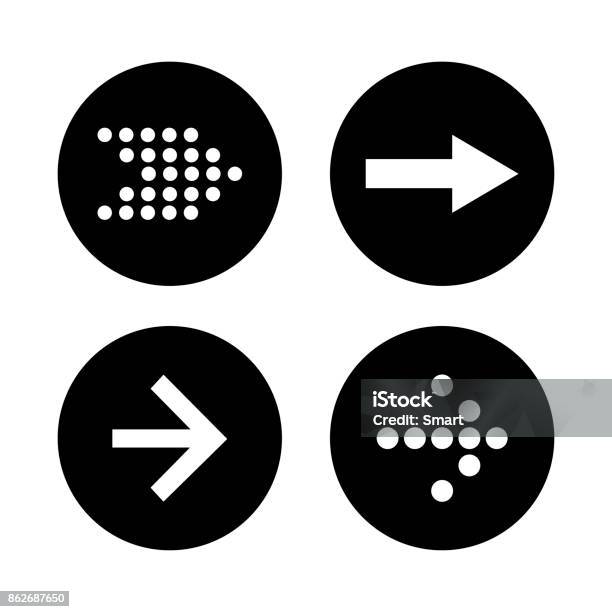 Set Of Pointer Arrow Signs Stock Illustration - Download Image Now ...