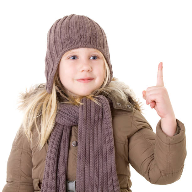 istock Smiling child in autumn clothes 862689216