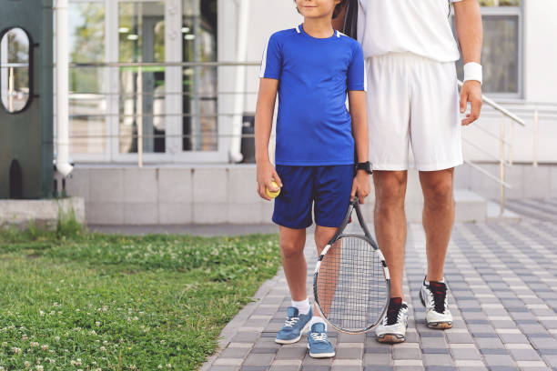 istock Happy family doing necessary sport 862694342