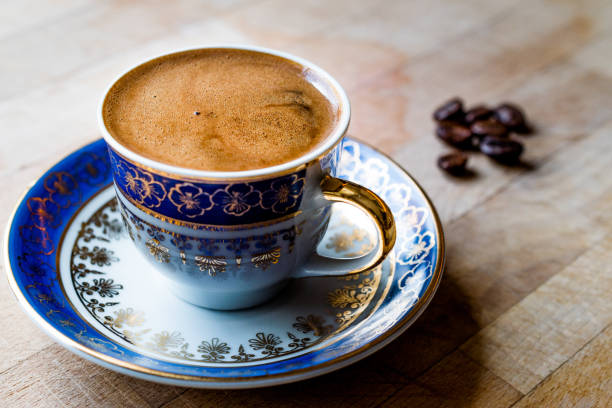 istock Traditional Turkish coffee with Beans. 862703540
