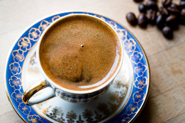 istock Traditional Turkish coffee with Beans. 862704300
