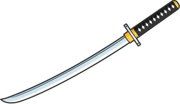 Vector illustration of Katana Sword