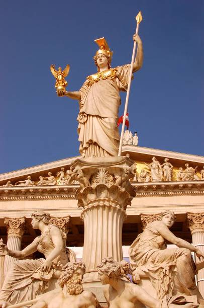 istock Atina Statue, Austrian Parliament Building 862711958
