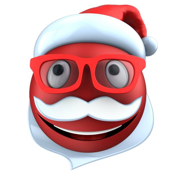 istock 3d red emoticon smile with christmas hat 862716650