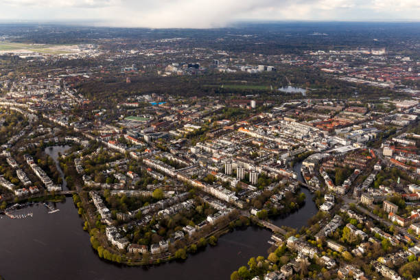 istock Aerial view of Hamburg 862717404