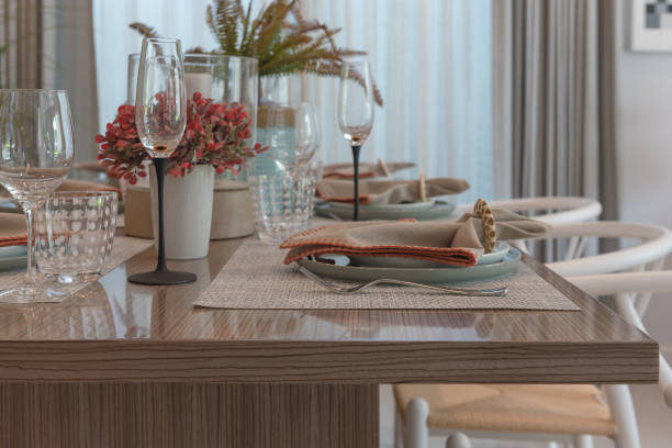 istock table set on wooden dining room 862721826