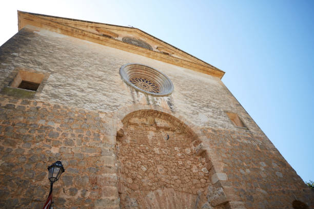 istock Wall of beautiful Gothic building in Valldemossa on Majorca. 862724702