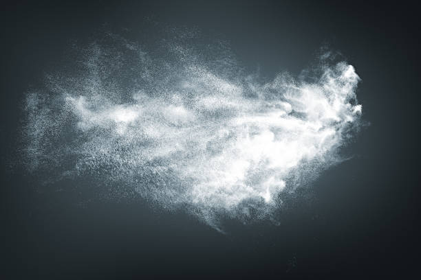 istock Abstract design of white powder snow cloud 862732064