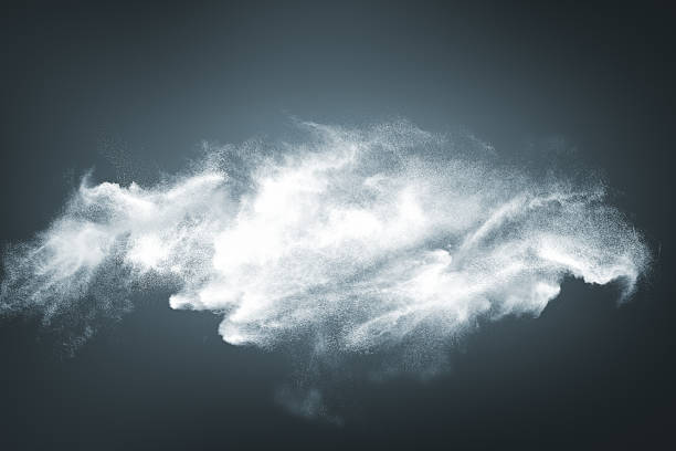 istock Abstract design of white powder snow cloud 862732066