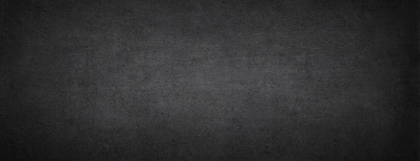 istock Blank chalkboard. Dark concrete background. Black stone banner 862736526