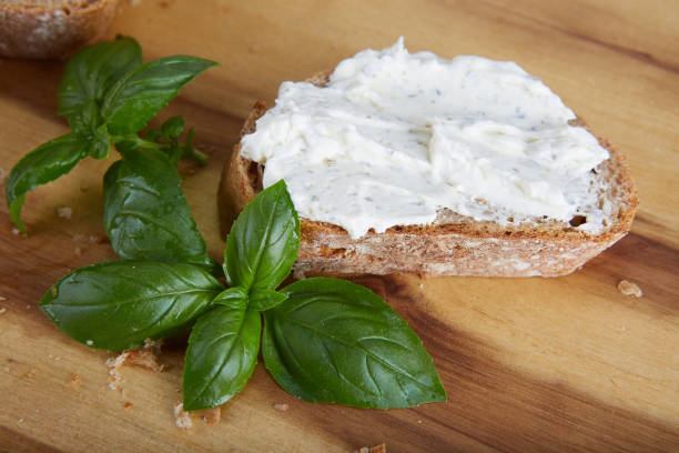 istock Slice of bread with a countryside cheese. 862740212