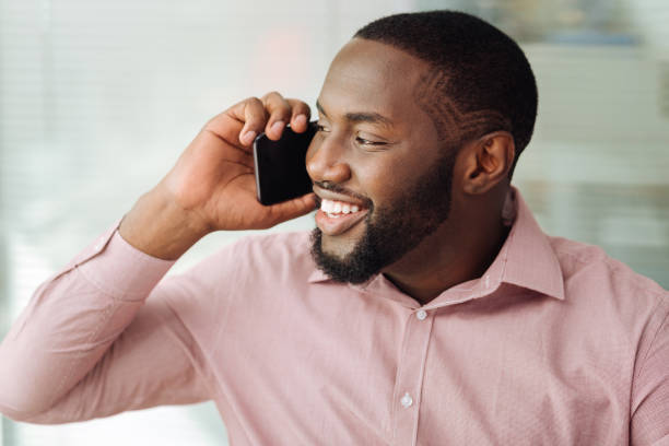 istock Portrait of modern man that talking per telephone 862743090
