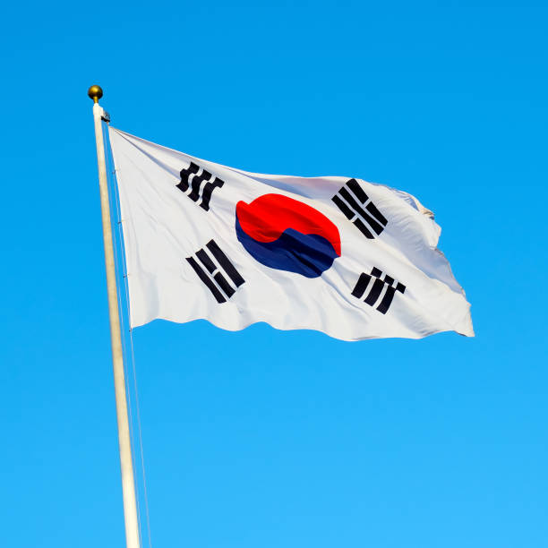 istock South Korean flag waving on wind 862751186