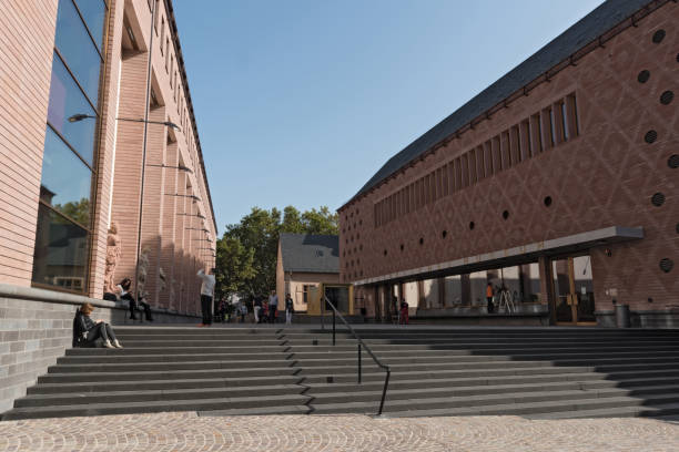 The new building of the historical museum in Frankfurt, Germany stock photo