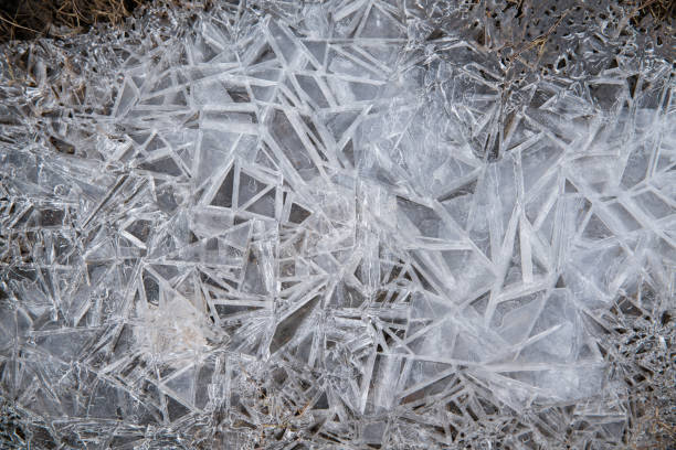 istock Snow and ice flake from frozen 862765942