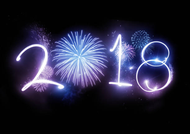istock 2018 Happy New Year Fireworks 862769544