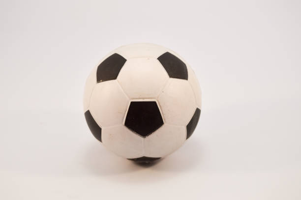 istock Soccer ball in white and black 862776760