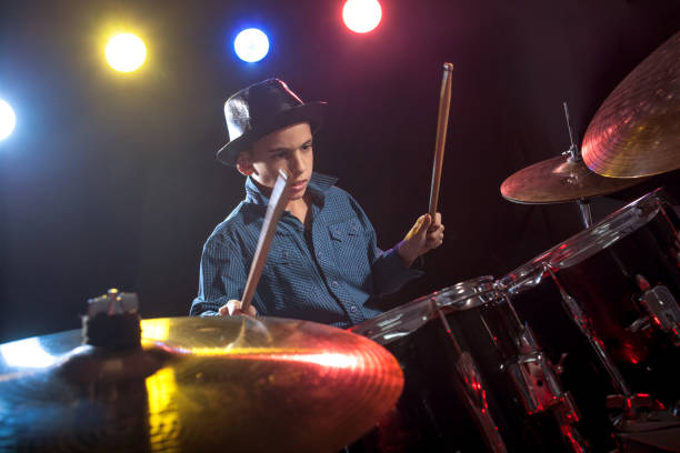 istock Drummer playing the drums with smoke 862776914