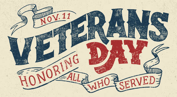 Veterans day design typographique - Illustration vectorielle