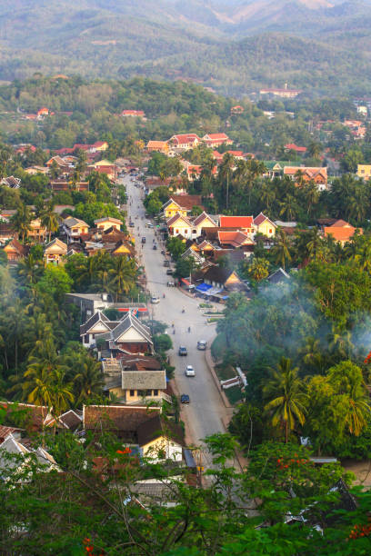 istock Top Viewpoint and landscape in luang prabang, Laos. 862790096
