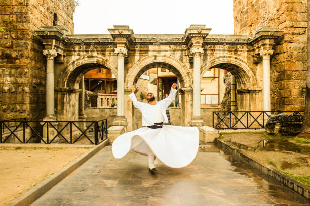 istock Whirling at the front of the Hadrianus Gate, Antalya 862801438