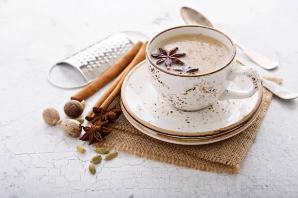 istock Warm chai tea with winter spices 862801698