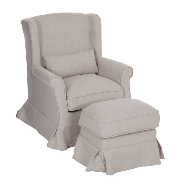 istock Fabric woven armchair with cushion 862801920