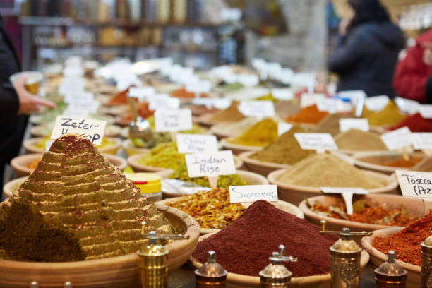 istock Exotic spices at the Arabian market. 862805906