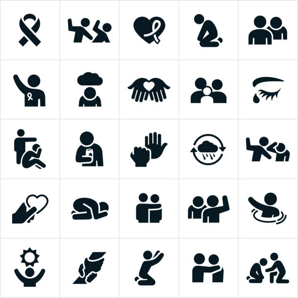 ilustrações de stock, clip art, desenhos animados e ícones de domestic violence icons - crime