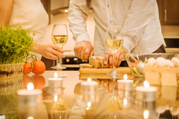 istock Couple on the kitchen cooking together. 862826036