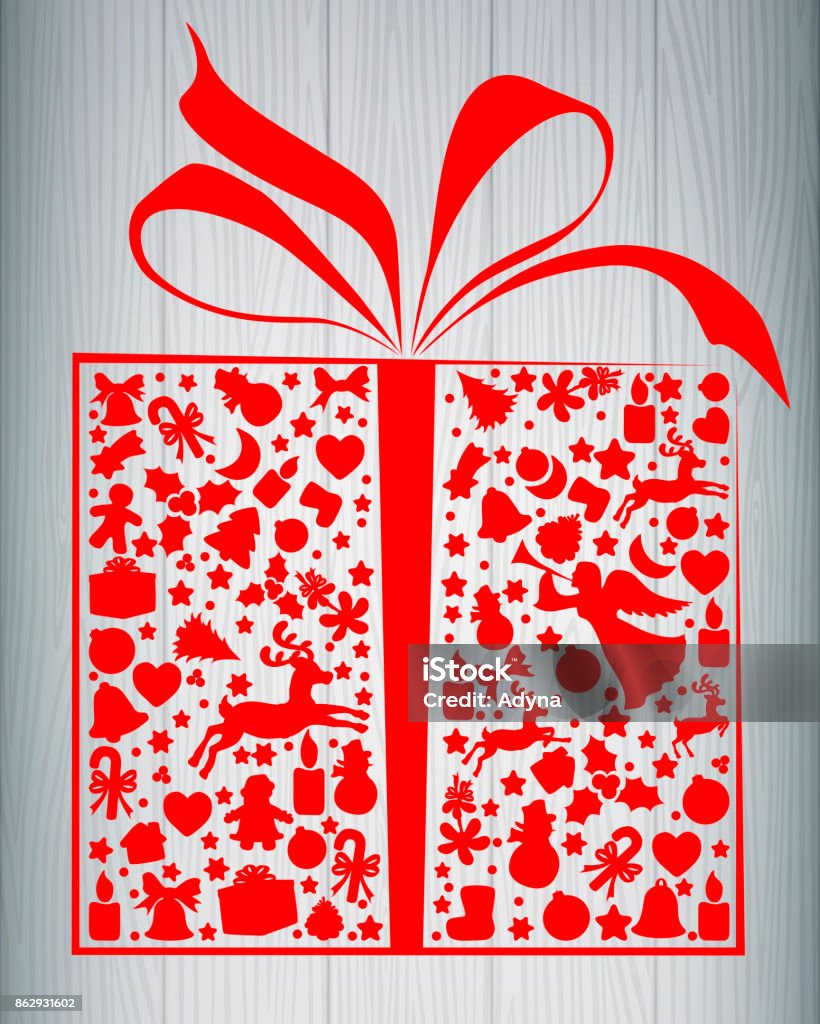 Gift Box Abstract Abstract Gift Box Stock Illustration - Download Image Now - Snowman ...