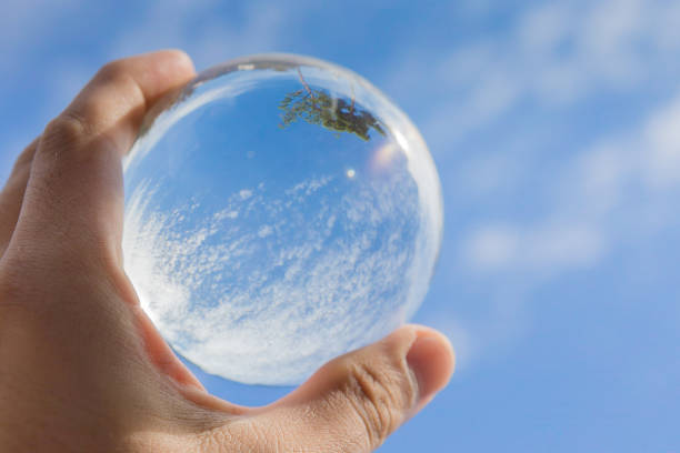 istock The sky reflected in the crystal ball 862931924