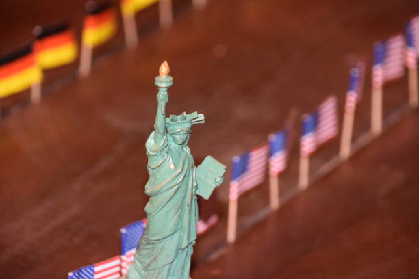istock Statue of Liberty  and the world 863019674