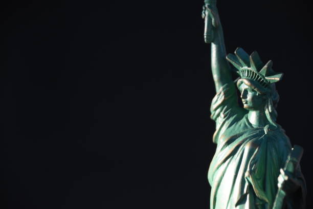 istock Statue of Liberty, low key 863036346