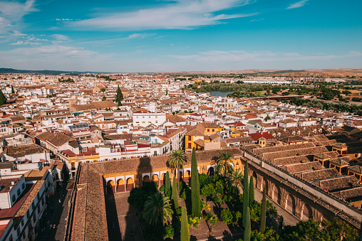A view of Cordoba, Spain, from above.