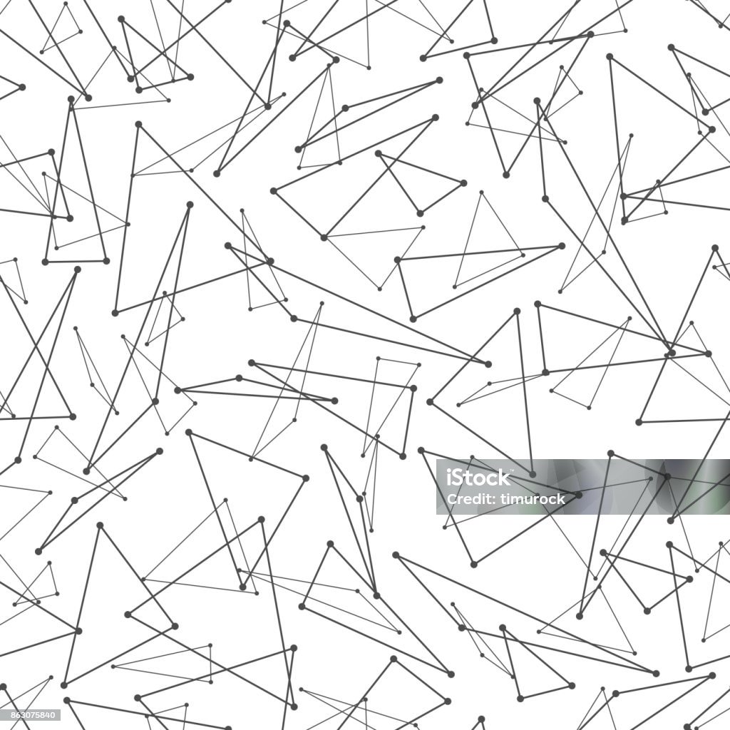 Geometric Mesh Seamless Pattern Stock Illustration - Download Image Now ...