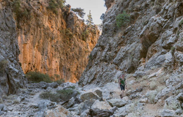 istock Colorful hiking at Aradena Gorge, Crete. 863090460