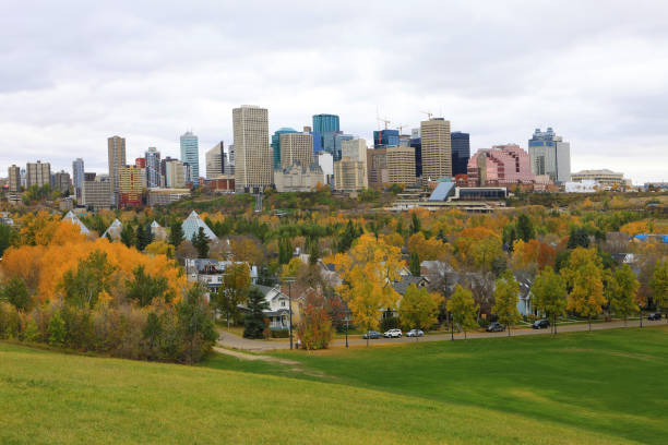 istock Edmonton, Canada cityscape with colorful aspen in fall 863093782
