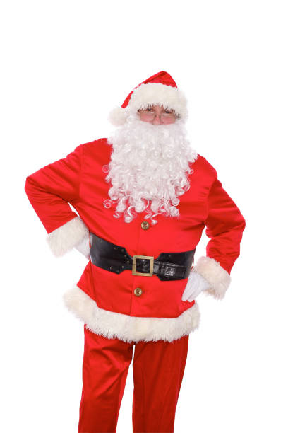 istock Kind Santa Claus, isolated on white background 863095532