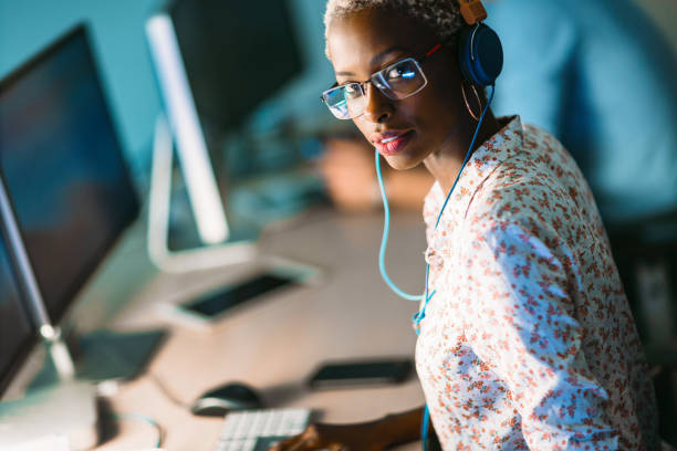 istock Portait of software designer working in office 863099956