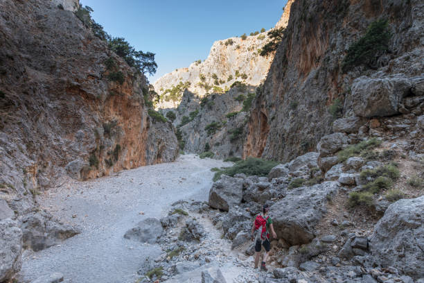 istock Scenic hiking in the Aradena Gorge, Crete. 863101726