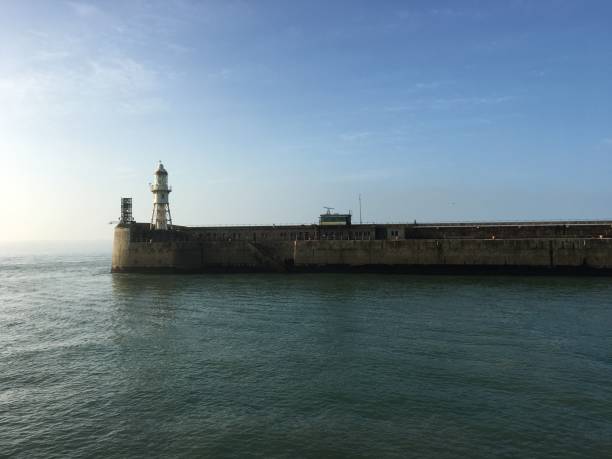 istock Pier in the morning sun, Dover, Kent, England 863104908