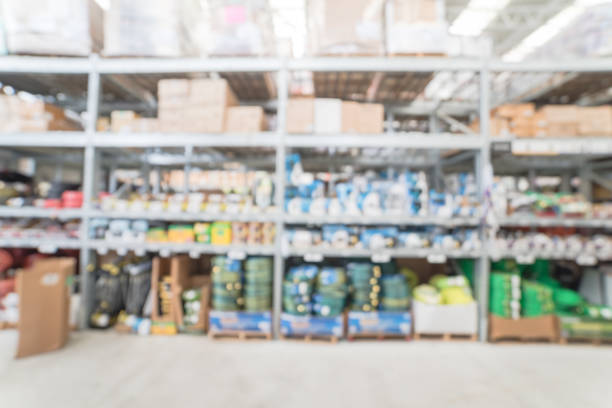 istock Blurred garden center in home improvement retail store 863106024
