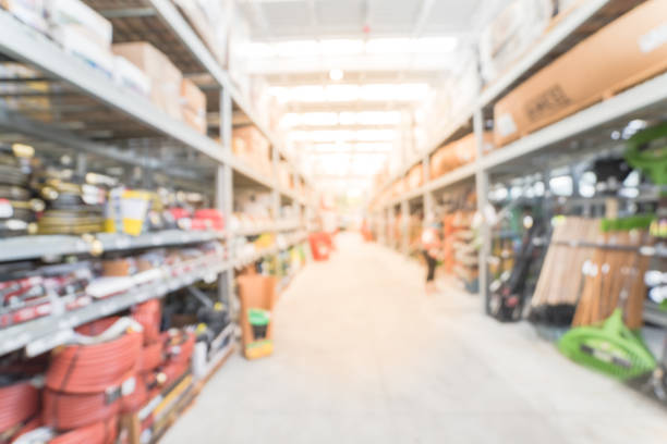 istock Blurred garden center in home improvement retail store 863108556