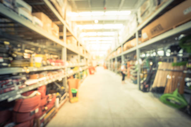 istock Blurred garden center in home improvement retail store 863108600