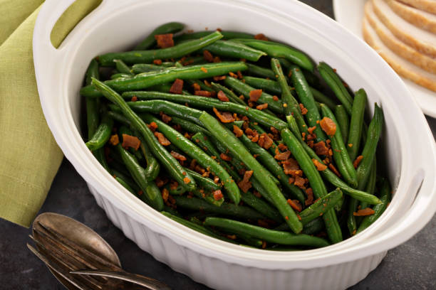 istock Green beans with bacon for Thanksgiving or Christmas dinner 863109544