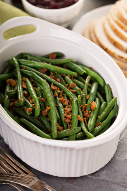 istock Green beans with bacon for Thanksgiving or Christmas dinner 863114664